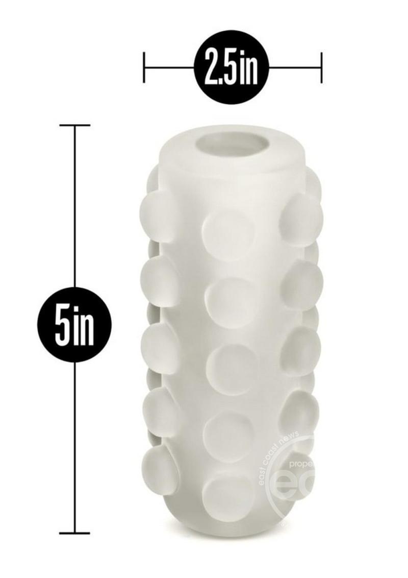 M for Men Soft and Wet Glow In The Dark Reversible Orb Masturbator - Frosted