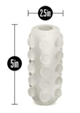 M for Men Soft and Wet Glow In The Dark Reversible Orb Masturbator - Frosted