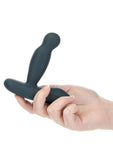 LUX Active Revolve Silicone Rechargeable Rotating & Vibrating Anal Massager with Remote Control - Navy