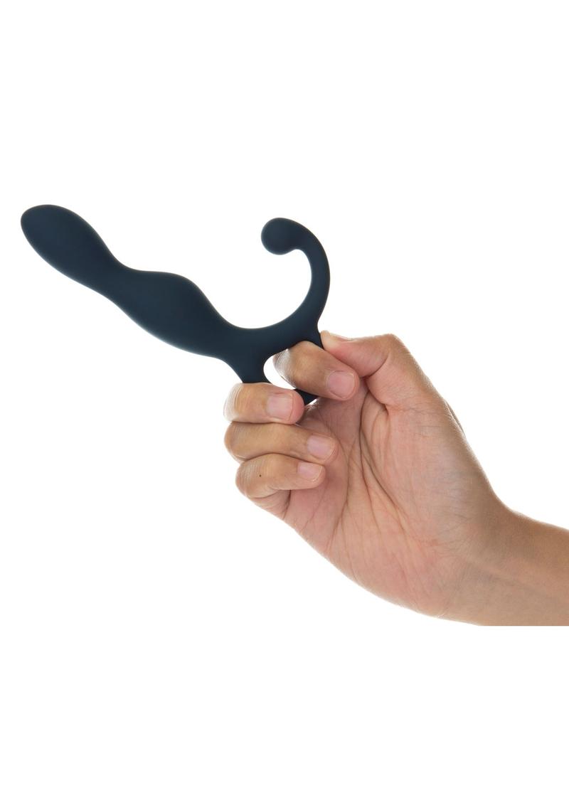 LUX Active LX1 Rechargeable Silicone Anal Trainer with Bullet - Navy