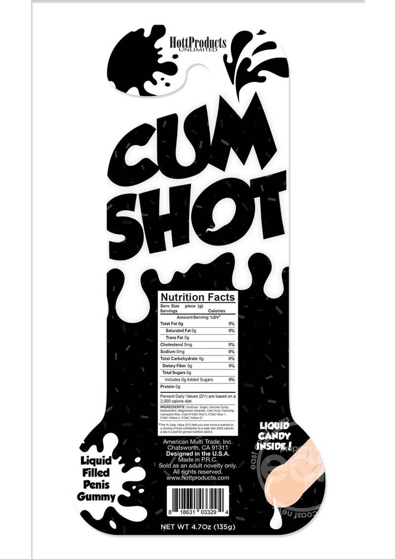 Cum Shot Liquid Candy Filled Gummy Pecker