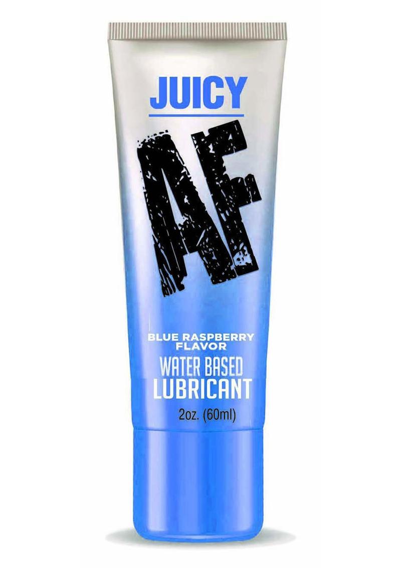 Juicy AF Water Based Flavored Lubricant 2oz - Blue Raspberry
