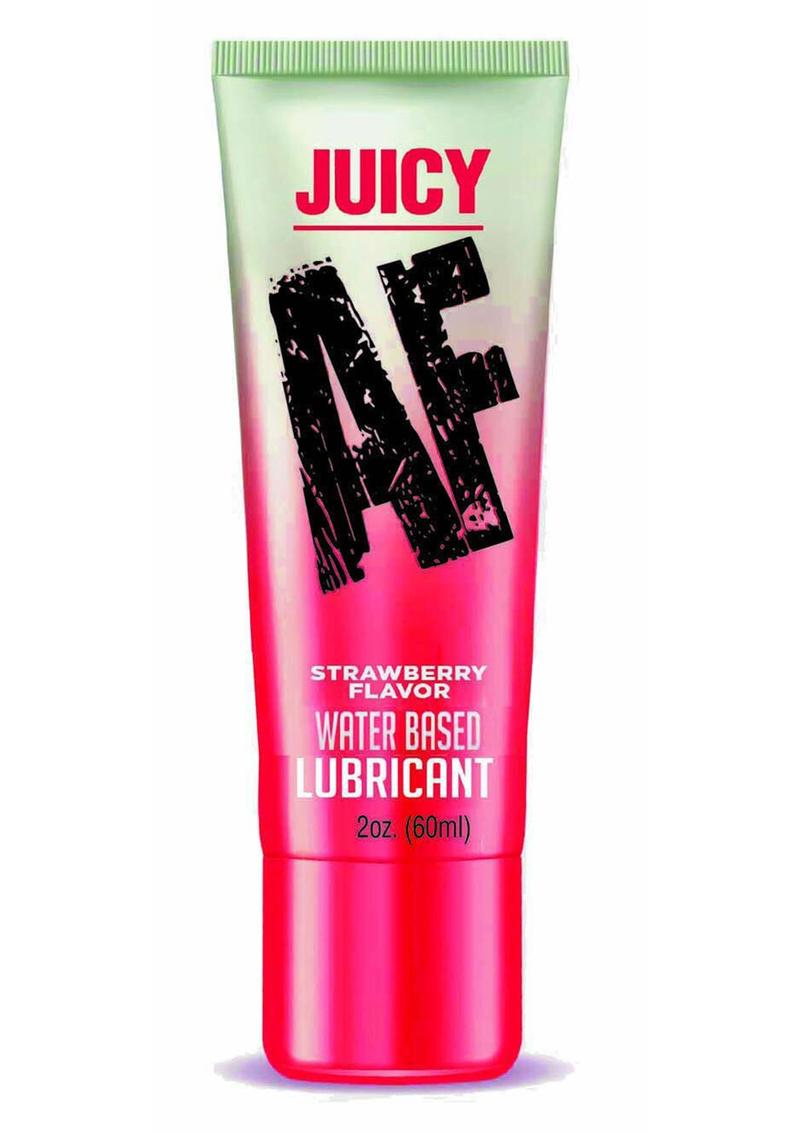 Juicy AF Water Based Flavored Lubricant 2oz - Strawberry