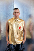 WALTER VAN BERIENDONCK SS23 UFO SHIRT GOLD