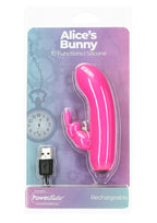 PowerBullet Alice's Bunny Rechargeable Silicone Rabbit - Pink