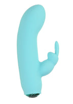 PowerBullet Alice's Bunny Rechargeable Silicone Rabbit Vibrator - Teal