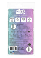 PowerBullet Alice's Bunny Rechargeable Silicone Rabbit Vibrator - Teal