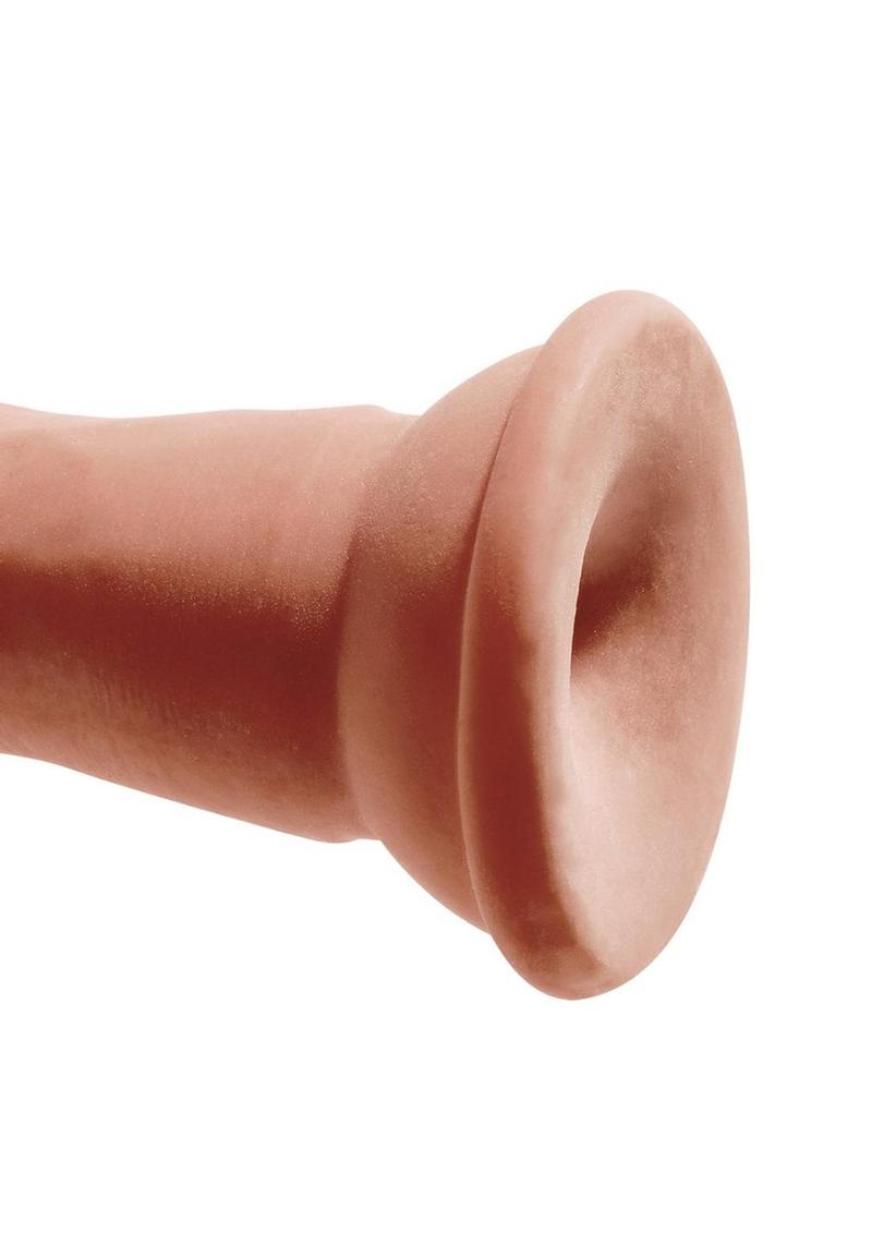 King Cock Plus Triple Density Dildo 7in - Caramel