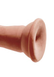 King Cock Plus Triple Density Dildo 7in - Caramel
