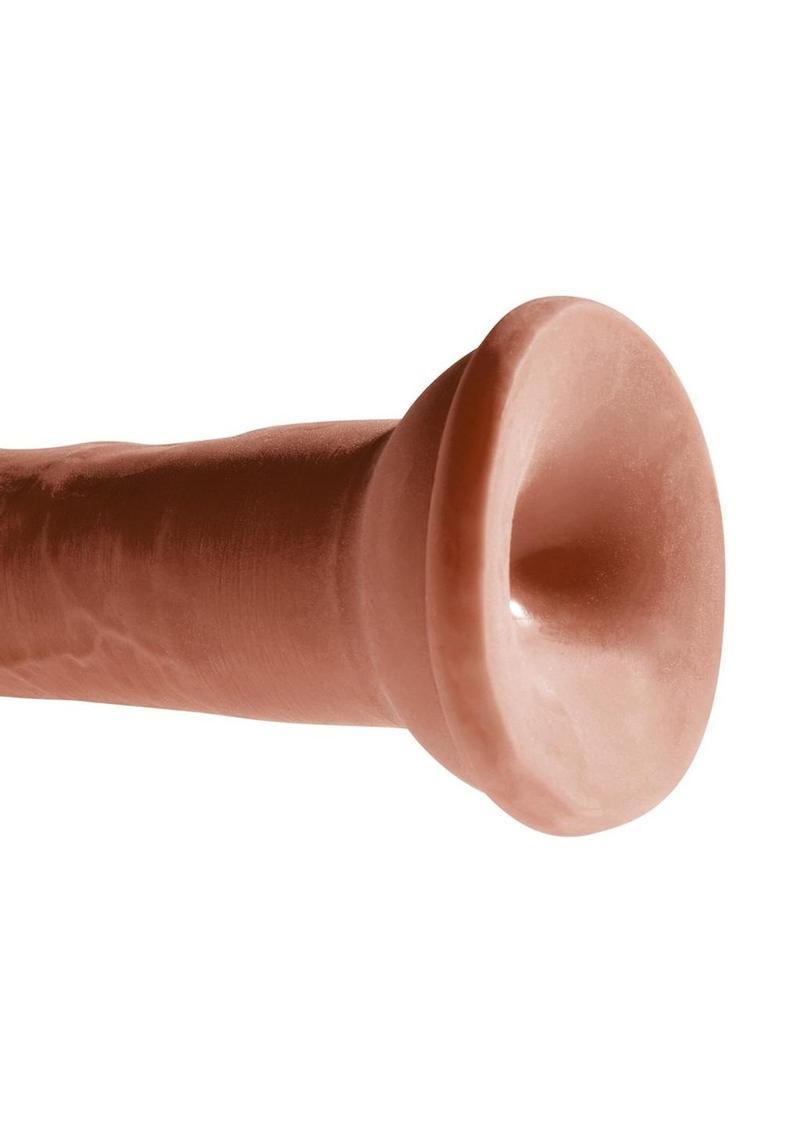 King Cock Plus Triple Density Dildo 8in - Chocolate