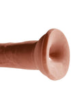 King Cock Plus Triple Density Dildo 8in - Chocolate
