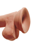King Cock Plus Triple Density Dildo with Balls 6.5in - Caramel