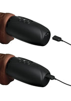 King Cock Plus Rechargeable Thrusting Dildo with Balls 7.5in - Chocolate