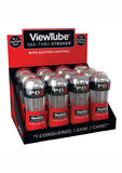 PDX Elite ViewTube Stroker Display (12 piece display) - Clear