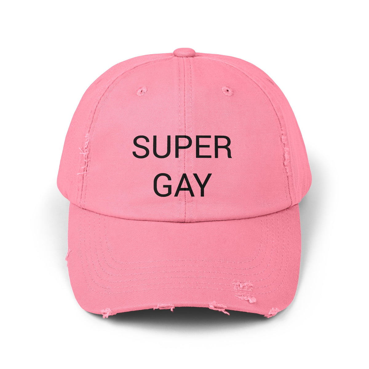 SUPER GAY Distressed Cap in 6 colors