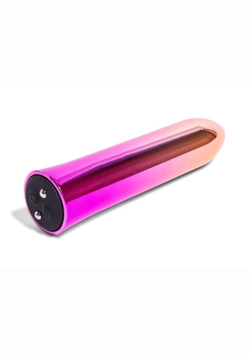Nu Sensuelle Aluminium Point Rechargeable Warming Bullet - Rainbow