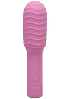 Pocket Rocket Elite Silicone Rechargeable Mini Vibrator With Removable Sleeve - Pink