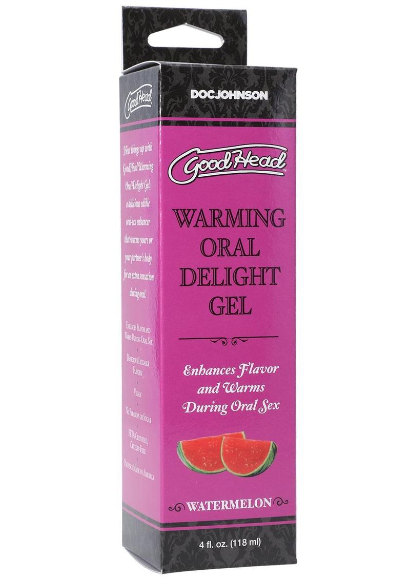 GoodHead Warming Head Oral Delight Gel Flavored Watermelon 4oz