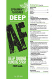Deep AF Deep Throat Numbing Spray 1oz - Spearmint
