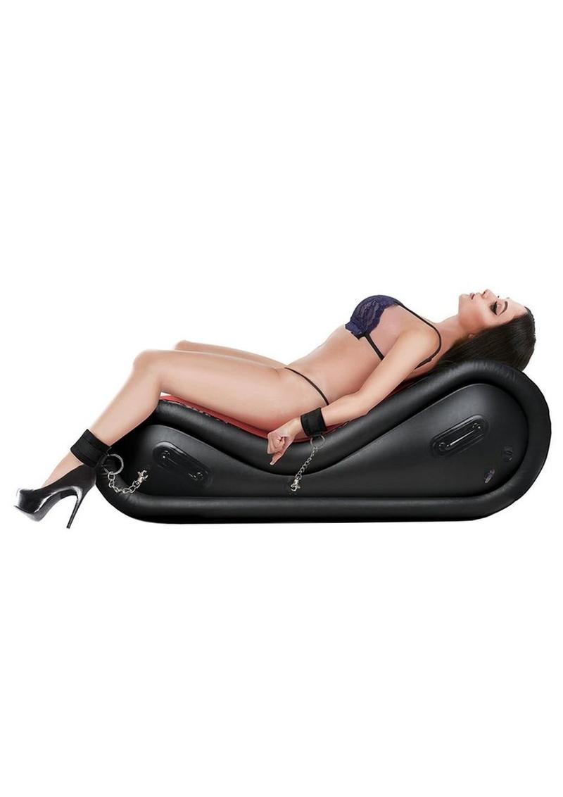 Lux Fetish Inflatable BDSM Sex Sofa Set 6 Piece - Red/Black