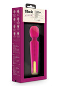 Blush Allana Velvet Rechargeable Silicone Wand Vibrator - Magenta/Rose Gold