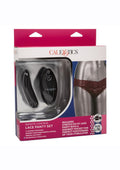 Rechargeable Lace Panty Vibe Set with Remote Control - Large/XLarge - Red