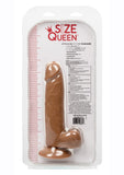Size Queen Dildo 6in - Chocolate