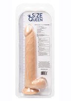Size Queen Dildo 10in - Vanilla