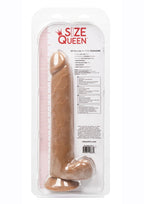 Size Queen Dildo 10in - Chocolate