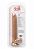 Size Queen Dildo 10in - Chocolate