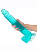 Size Queen Dildo with Balls 12in - Blue