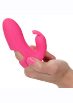 Mini Marvels Marvelous Pleasure Silicone Rechargeable Finger Massager - Pink
