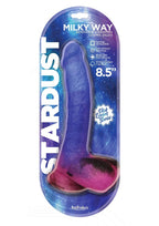 Stardust Milky Way Silicone Dildo 8.5in - Multicolor
