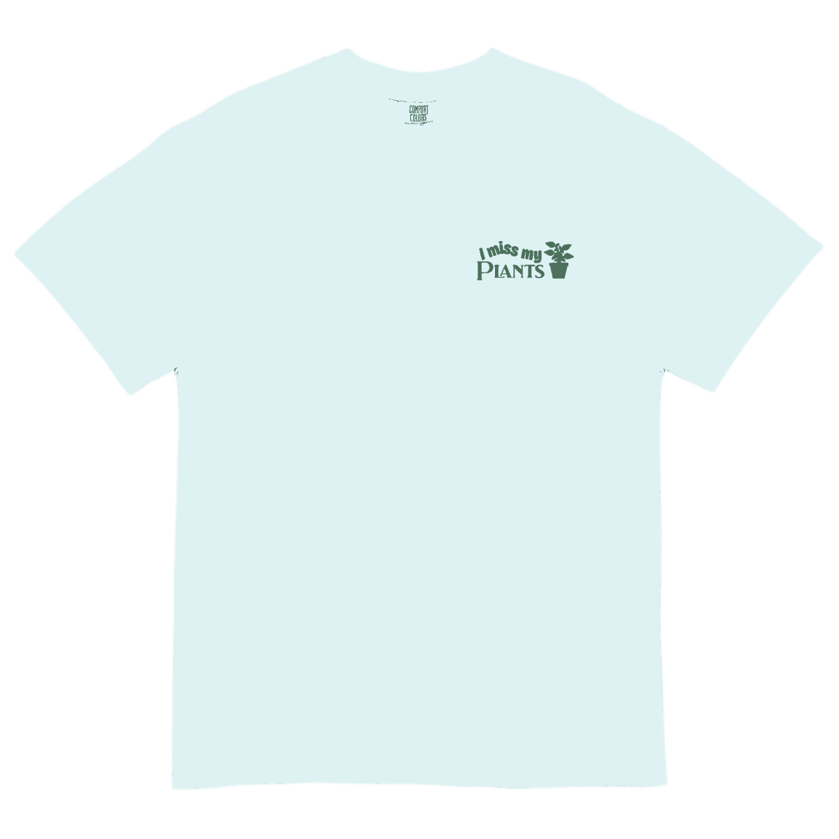 I Miss My Plants Embroidered T-Shirt