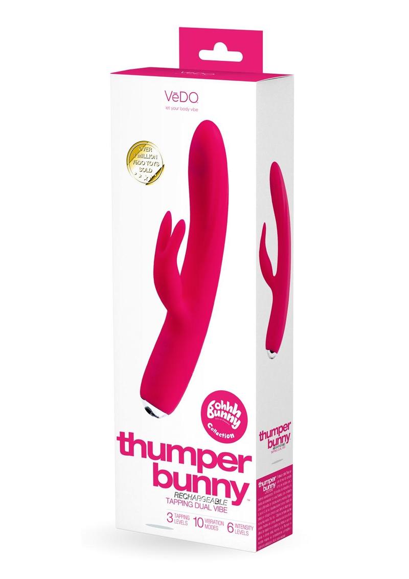 VeDO Thumper Bunny Silicone Rabbit Vibrator - Pretty In Pink