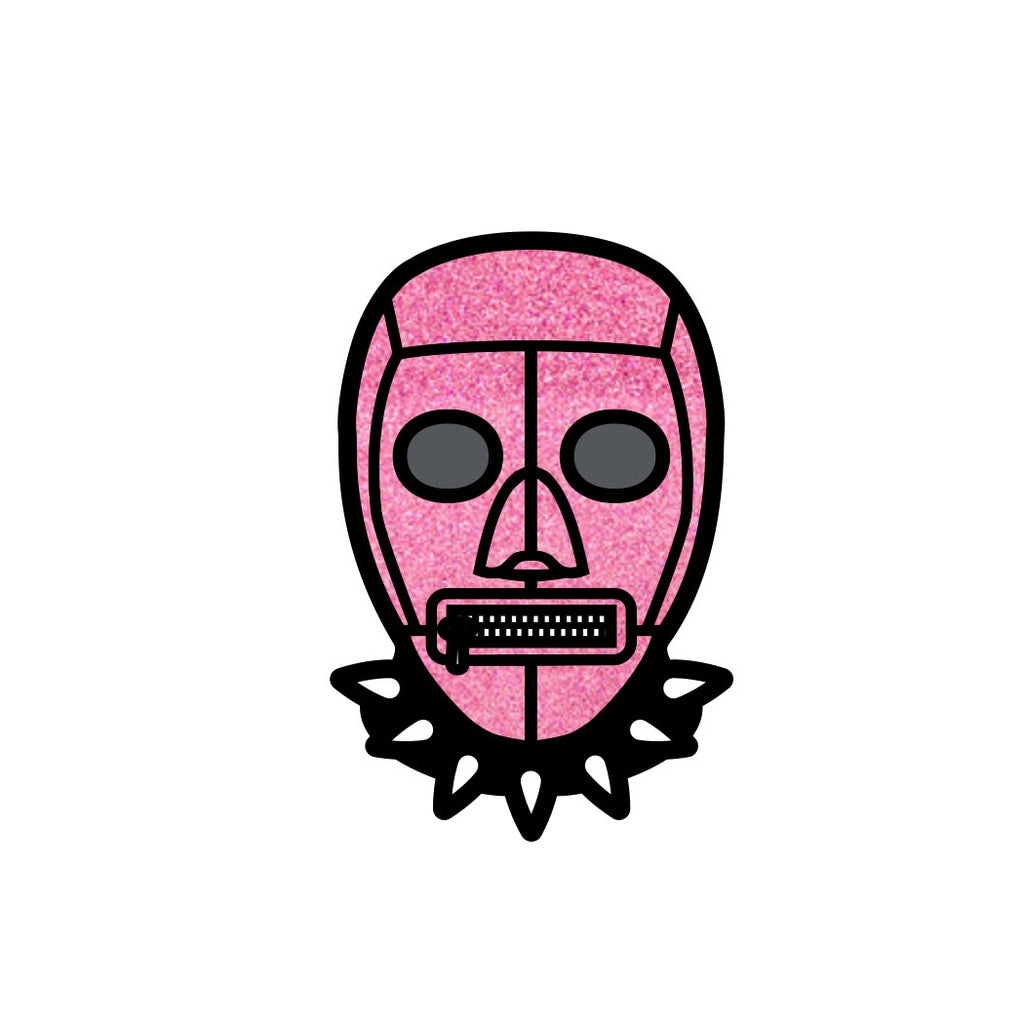 Bondage Mask Pink Enamel