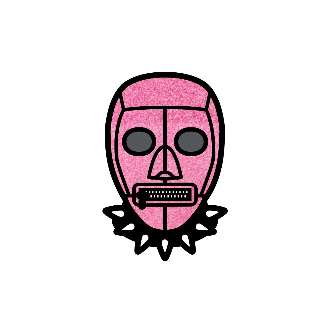 Bondage Mask Pink Enamel