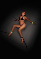 WhipSmart Glow in the Dark Bed Restraints with Adjustable Cuffs