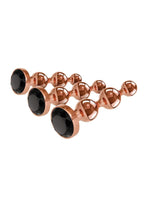 Gender X Gold Digger Set Anal Plugs (3 piece set) - Rose Gold/Black