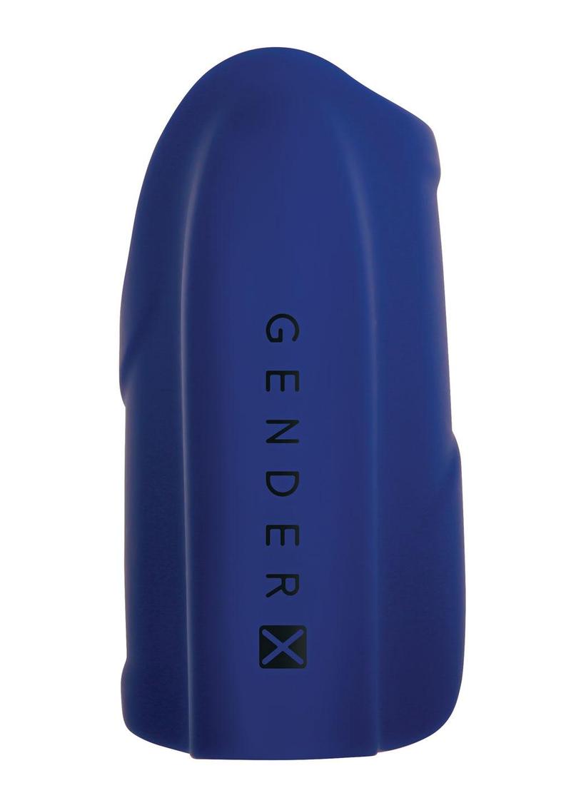 Gender X Ins & Outs Rechargeable Silicone Dildo & Stroker Set (2 piece) - Blue