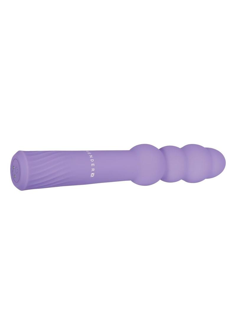 Gender X Bumpy Ride Rechargeable Silicone Vibrator - Purple