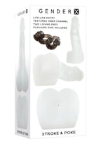 Gender X Stroke & Poke Vibrating Masturbator - Clear