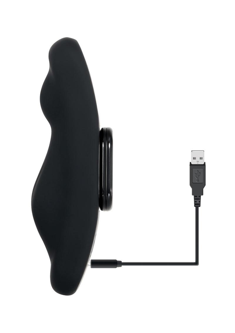 Gender X Our Undie Vibe Rechargeable Silicone Panty Vibe with Remote Control - Black
