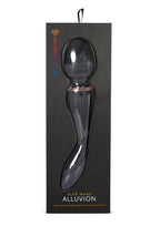 Nu Sensuelle XLR8 Alluvion Silicone Rechargeable Wand Massager - Black/Rose Gold