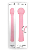 Gender X Flexi Wand Rechargeable Silicone Bendable Massager - Pink