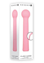 Gender X Flexi Wand Rechargeable Silicone Bendable Massager - Pink