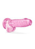 Naturally Yours Crystalline Dildo 7in - Rose