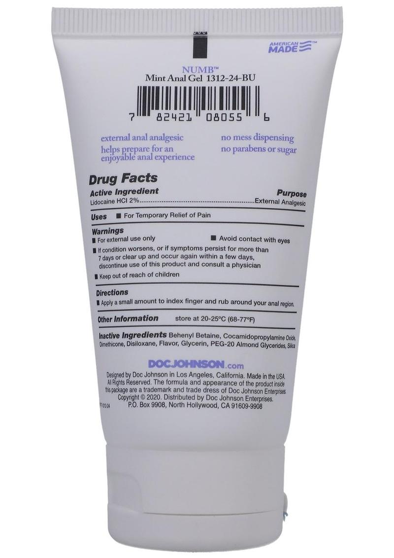 Intimate Enhancements Numb Anal Gel 2oz (Boxed) - Mint