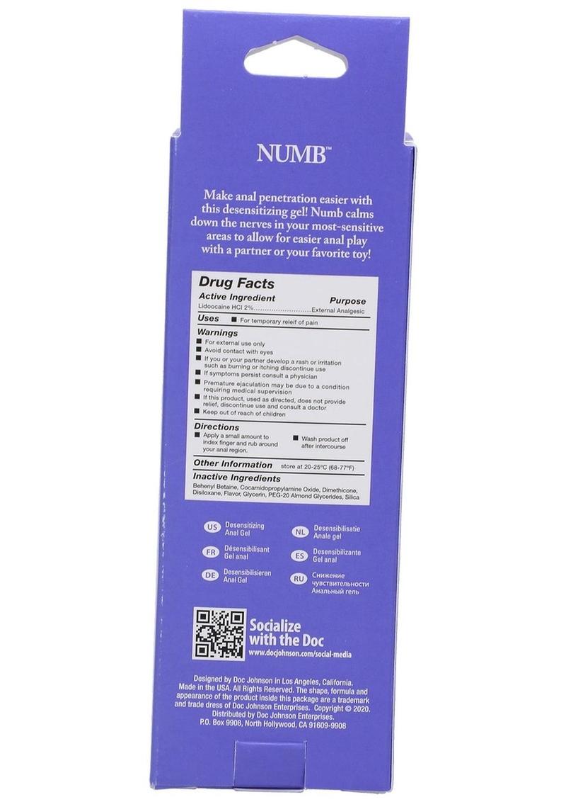 Intimate Enhancements Numb Anal Gel 2oz (Boxed) - Mint