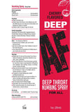 Deep AF Deep Throat Numbing Spray 1oz - Cherry